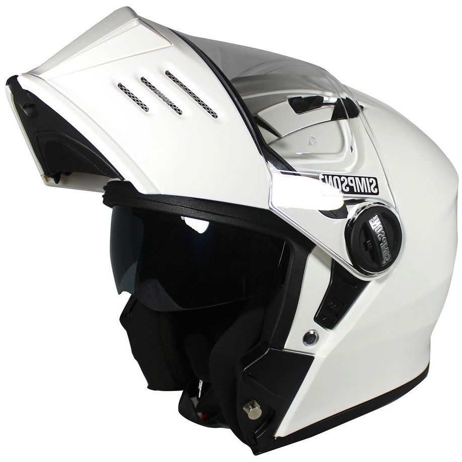 Simpson Darksome Helmet - Gloss White E-06