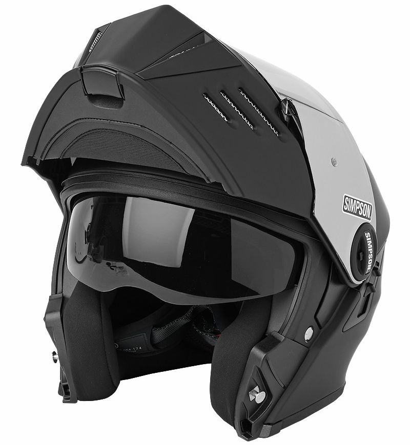 casco simpson nero opaco