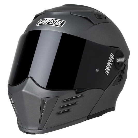 Simpson Darksome Motorcycle Helmet - Gunmetal E-06