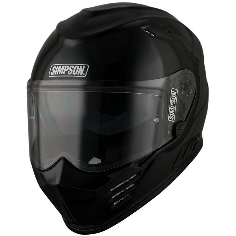 Simpson Venom Motorcycle Helmet - Gloss black E-06