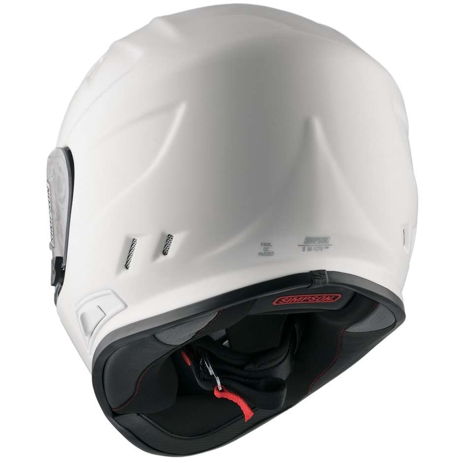 Simpson Venom Motorcycle Helmet - Gloss White E-06